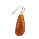 Earrings | Pressed Amber Drops On Shepard Hooks