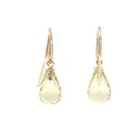 Earrings | Lemon Quartz Drops On 9ct Gold Hooks