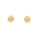 Stud Earrings | 7mm Diamond Cut Finish 9K Gold