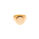Oval Signet Ring In 18k Yellow Gold
