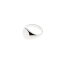 Ladies Oval Signet Ring In Silver