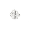 Monstera Palm Leaf Ring In Sterling Silver