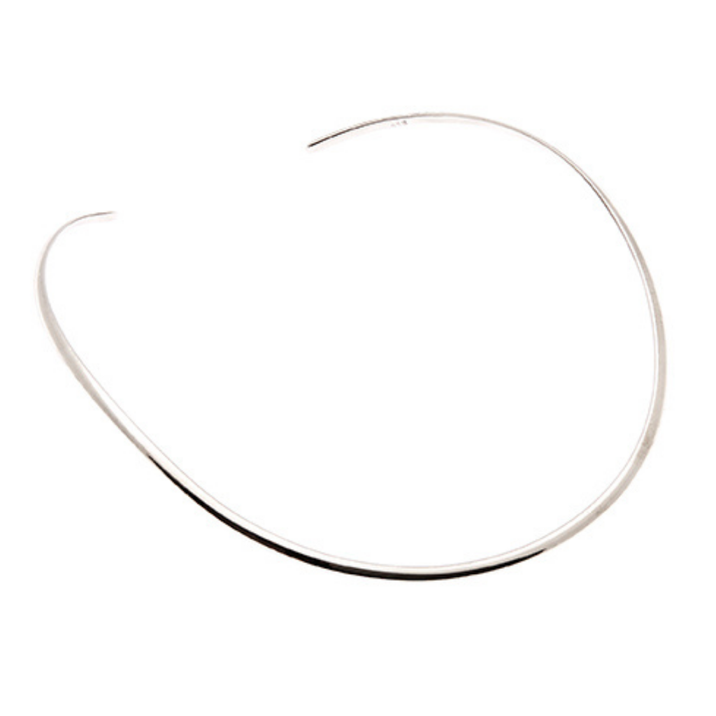 Sterling Silver 3mm Fine Collar Necklace