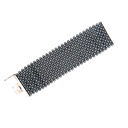 Hematite Beaded Bracelet With Sterling Silver Clasp