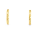 Huggie Hoop Earrings | 10mm x 1.9mm Round 9K