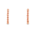 Huggie Hoop Earrings | Ball 10x2mm 9K Rose Gold