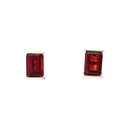 Garnet Stud Earrings| 14ct 7mm x 5mm