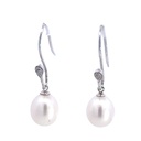 Freshwater Pearl Drop Earrings Sterling Silver