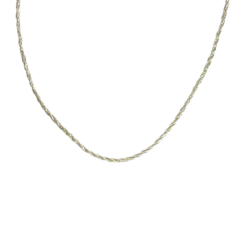 Nylon twisted necklace