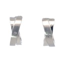 Huggie Earrings With Pink Cubic Zirconia in Stainless Steel (copy)