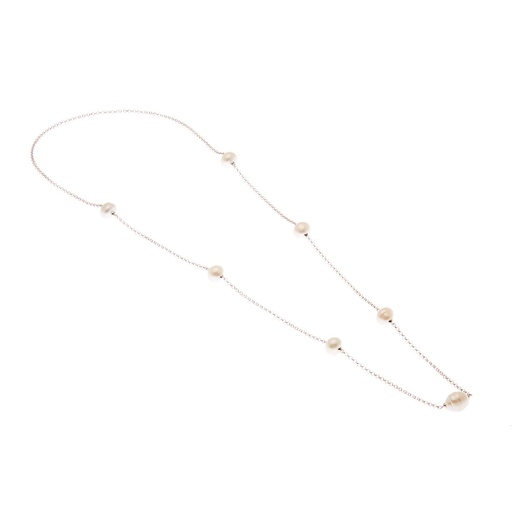 [28293] Silver South Sea Pearl Necklace