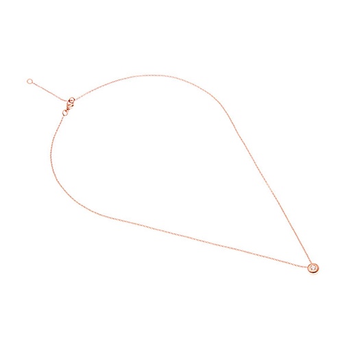 [28289] Rose Radiance: Diamond Slider Necklace in 14K Rose Gold
