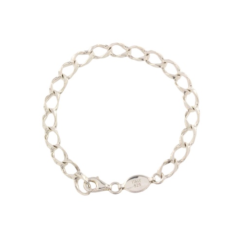 [24127] Sterling Silver Curb Link Bracelet