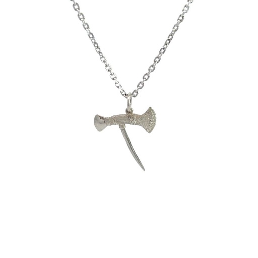 [22090] Silver Hagen Axe Pendant In Small Size