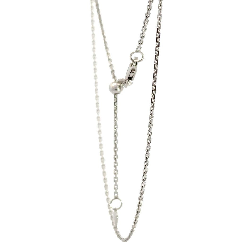 9ct White Gold Diamond Cut Extender Chain