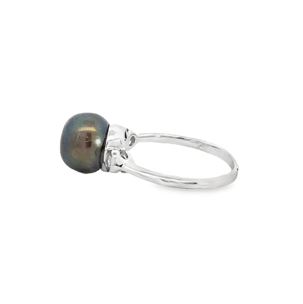 Pearl Ring | Bold Elegance Black Pearl Ring