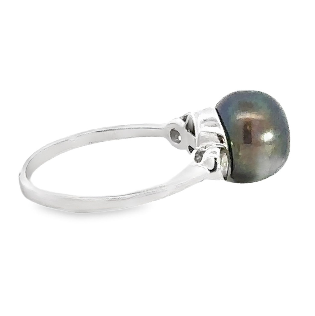 Pearl Ring | Bold Elegance Black Pearl Ring