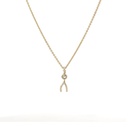 Wishbone Pendant | 9K Yellow Gold