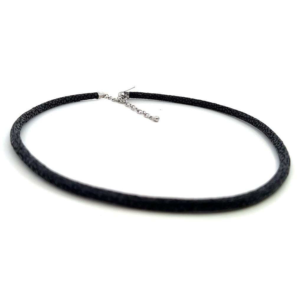 Necklace | Textured Black Collar
