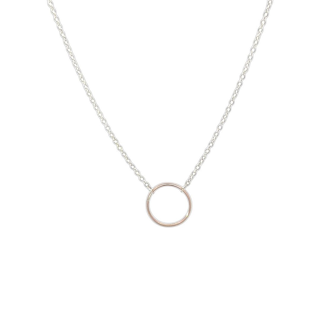 Petals Silver Necklace | "Grandmother"  With Linked Circles