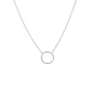 Petals Silver Necklace | "Grandmother"  With Linked Circles