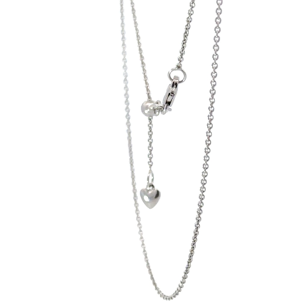 18ct White Gold 47cm Extender Trace Chain