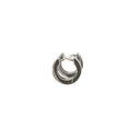 Silver Huggie Earrings Square Edges
