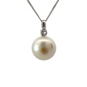 South Sea Pearl Pendant With Diamond In 9KWG