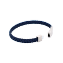 Navy Leather Mens Bracelet Thin With Stainless Steel Clasp (copy)