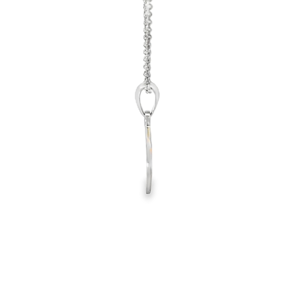 Engraving Pendant | Round Sterling Silver Tag