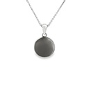 Engraving Pendant | Round Sterling Silver Tag