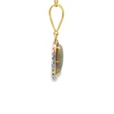 Opal and Diamond Pendant | Oval