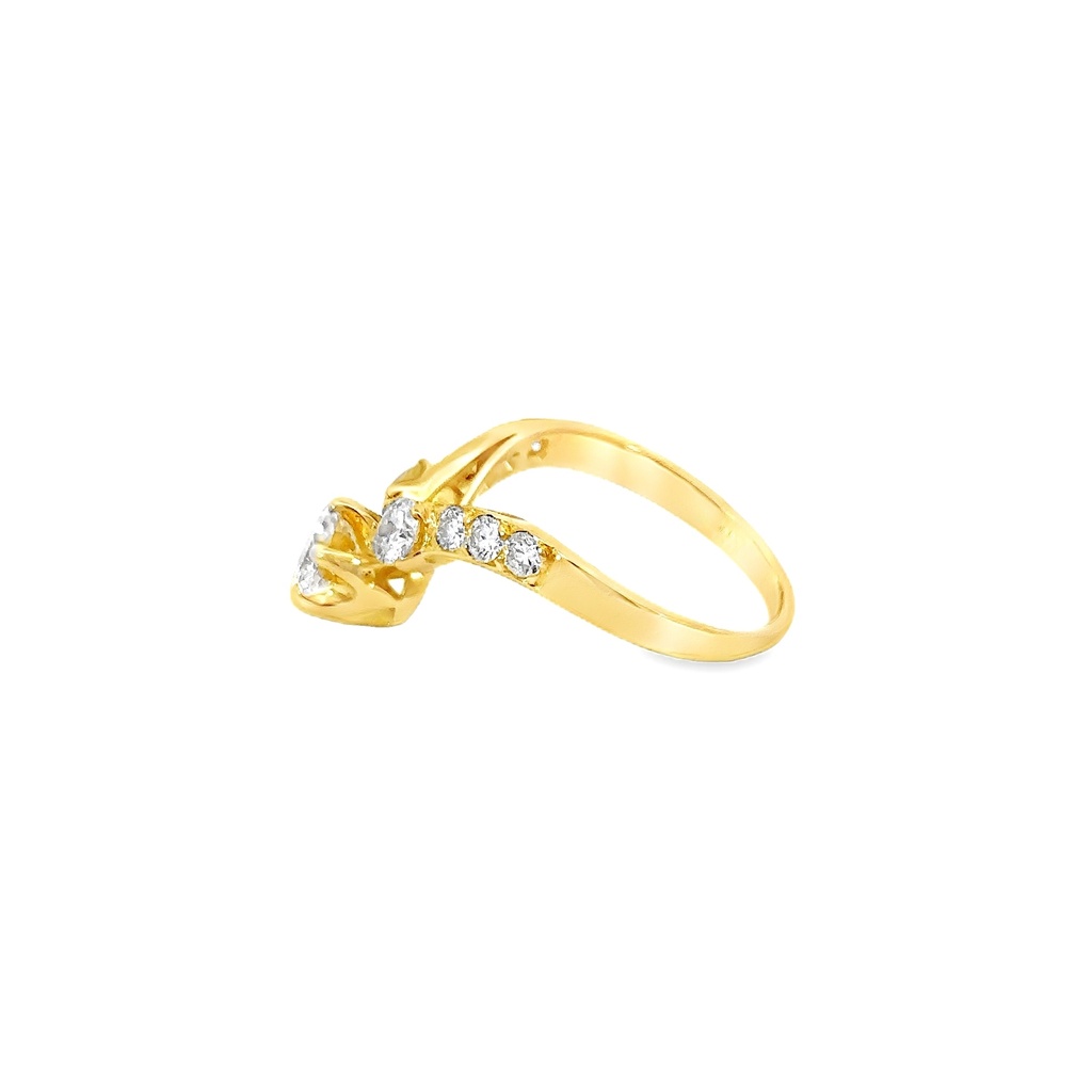 Diamond Engagement Ring | 18ct Yellow Gold