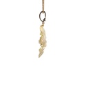 Diamond Flower Pendant | 18ct Yellow Gold