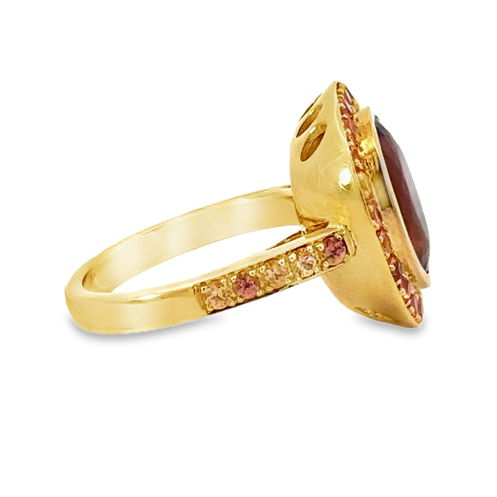 Topaz & Sapphire Ring | 18ct Yellow Gold