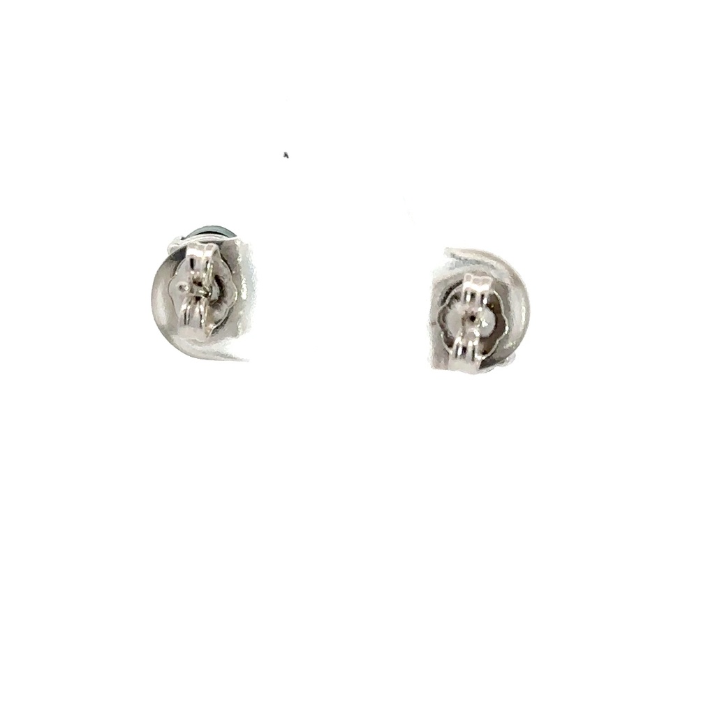 Sterling Silver 4-claw Triplet Oval Opal Earrings