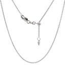 18ct White Gold 47cm Extender Trace Chain