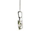 Crystal Opal Pendant In 14K White Gold