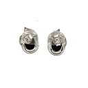Sterling Silver Bezel Triplet CZ Opal Earrings