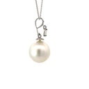 South Sea Pearl Pendant With Articulated Diamond In 18ct WG