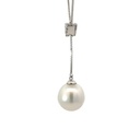 South Sea Pearl Pendant With Diamond Detail Bail 18K WG