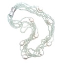South Sea Pearl and Aqua Beads Necklace