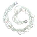 South Sea Pearl and Aqua Beads Necklace