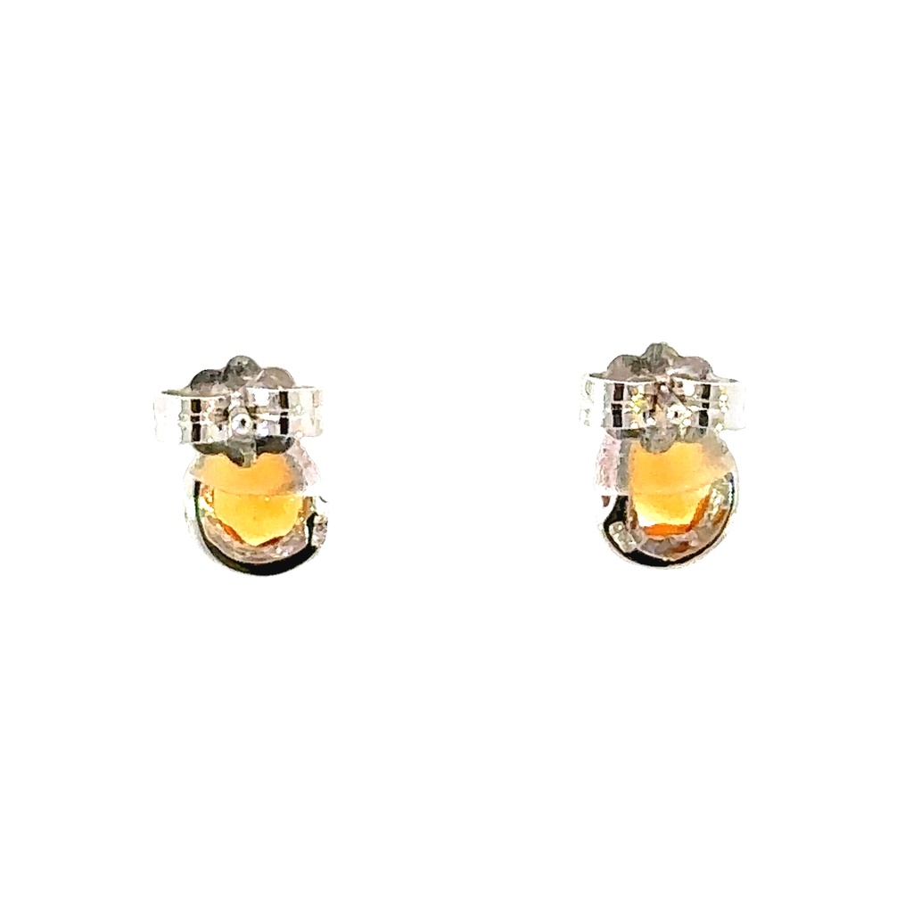 Citrine Stud Earrings| 14ct