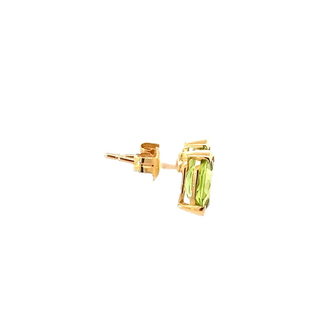 Peridot Stud Earrings| 14ct