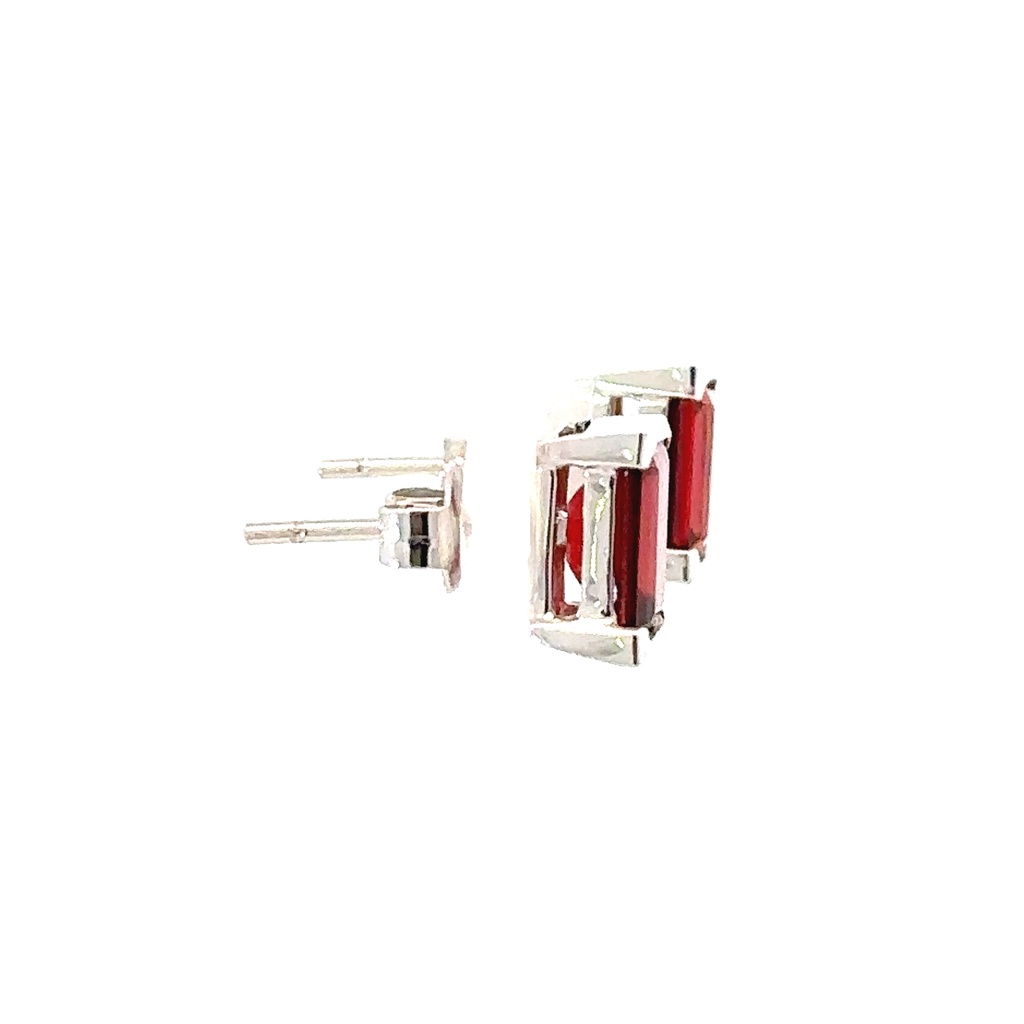 Garnet Stud Earrings| 14ct
