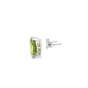 Peridot Stud Earrings - Teardrop | 14ct