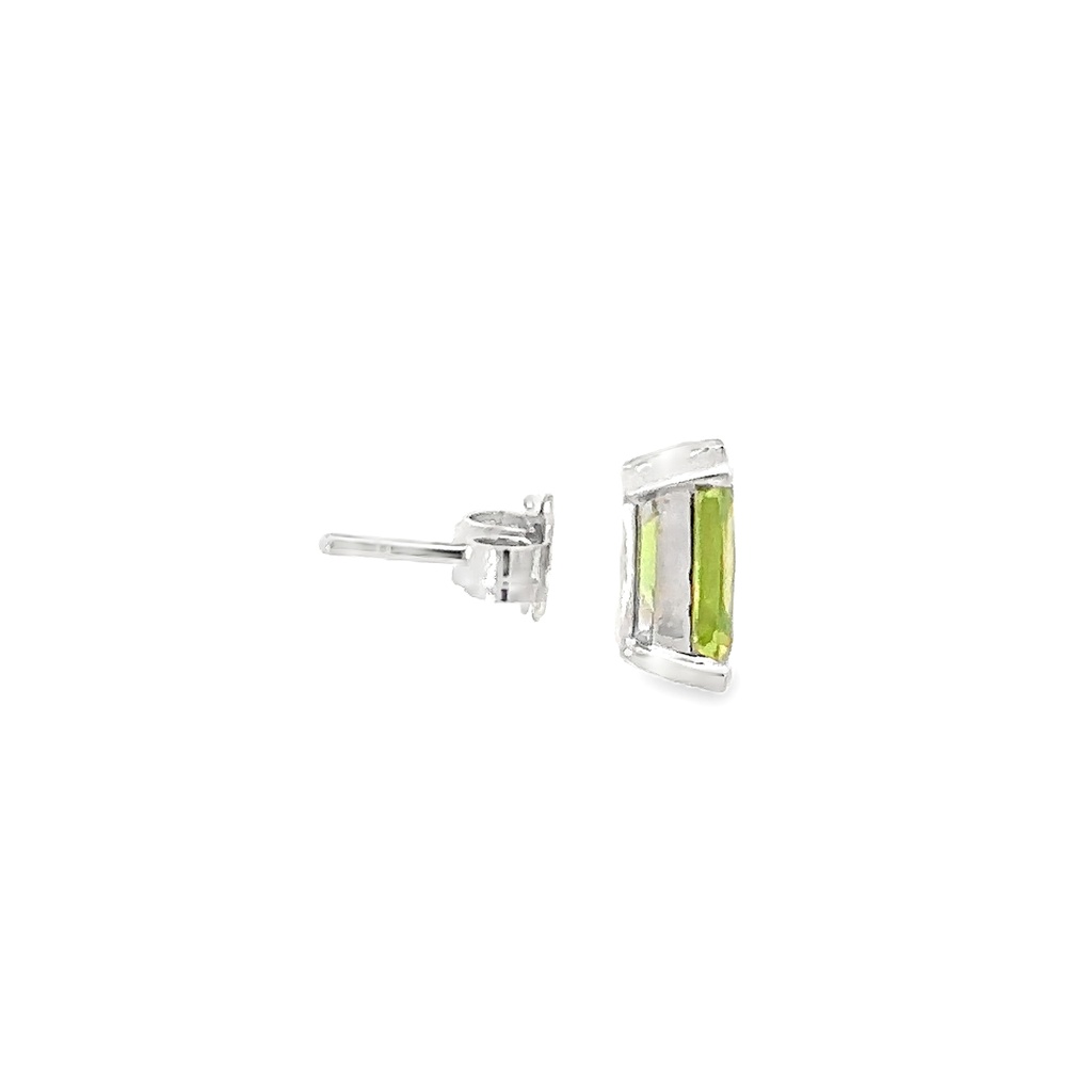 Peridot Stud Earrings | 14ct