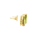 Peridot Stud Earrings - Teardrop | 14ct