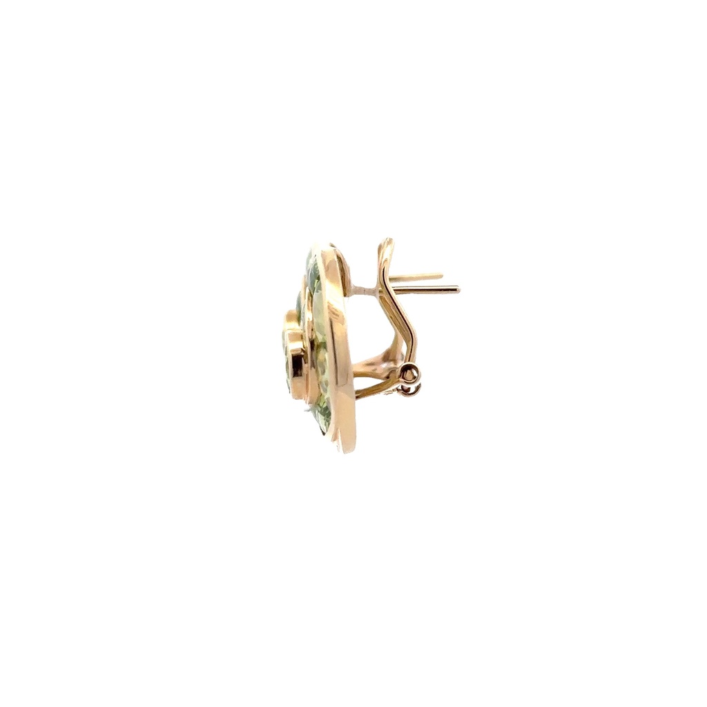 Peridot Stud Earrings | 14ct